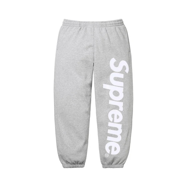 Supreme Joggers Satin Appliqué Sweatpant (FW24) Grey