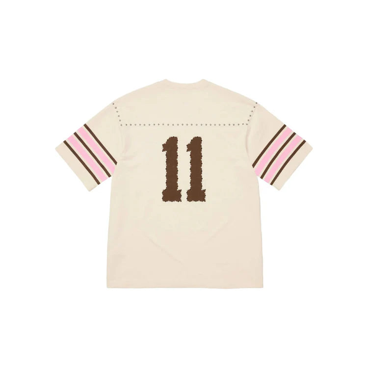 Supreme Studded Football T-Shirt Cream
