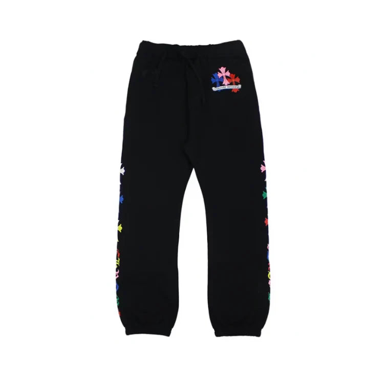 Chrome Hearts Joggers Multicolor Cross Black
