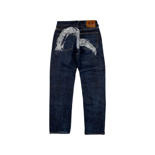 Evisu Jeans Navy Big Seagull Logo