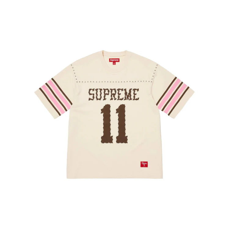 Supreme Studded Football T-Shirt Cream