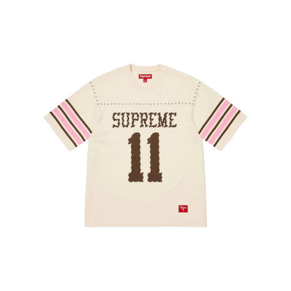 Supreme Studded Football T-Shirt Cream